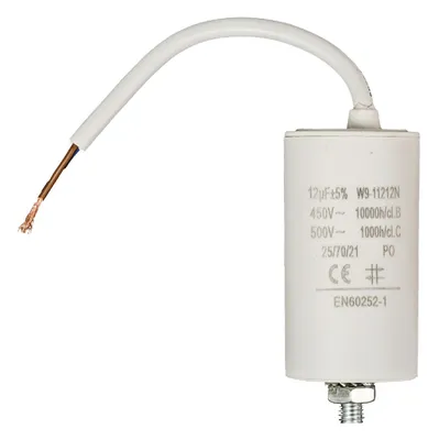Produktbild von Kondensator Motorkondensator Anlaufkondensator Arbeitskondensator mit Kabel 450V 12 µF
