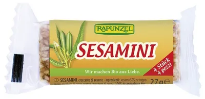 Obrázek produktu pro Rapunzel 231075, Snack bars, Sezamová semínka, 27 g, 1966 kJ, 471 kcal
