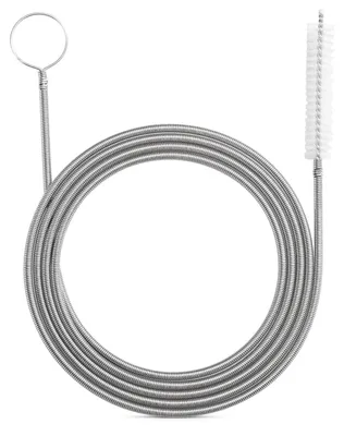 Produktbild von Flexible Abflussbürste Rohrreinigungsbürste - 155 cm - Edelstahlschaft - Nylonborsten - 5 x 1 cm Bürstenkopf - Für schwer zugängliche schmale Rohre und Abflüsse