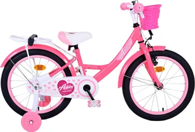 Image de Vélo enfant Volare Ashley - Fille - 18 pouces - Rose/Rouge