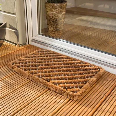 Produktbild von Unyqoos® Kokosfaser-Fußmatte wetterfest 40 x 60 cm – robuste Außen-Eingangsmatte mit Bürstenwirkung