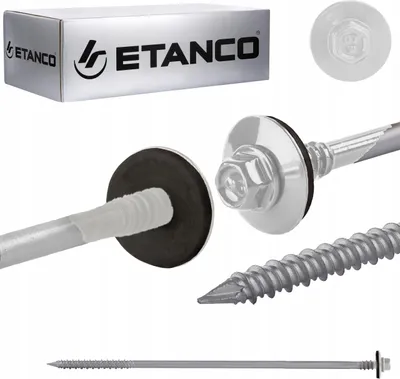 Immagine prodotto di Viti per pannelli sandwich Etanco legno cemento RAL 9010, 210 mm 100 pz.