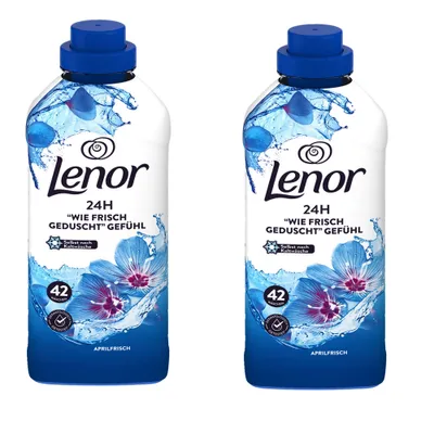 Produktbild von 2x Lenor Weichspüler Aprilfrisch a 42 Waschladungen 882ml