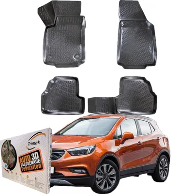 Produktbild von Trimak Autofußmatten kompatibel mit OPEL MOKKA A (2012 - 2019) Auto Allwetter Gummimatten