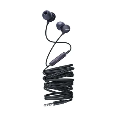 Zdjęcie produktu dla Philips SHE2405BK/00, Przewodowa, Połączenia/muzyka, Zestaw słuchawkowy, Czarny
