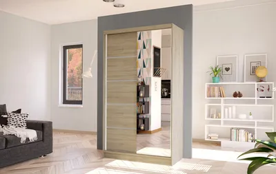 Obrázek produktu pro Elegantní šatní skříň ARINI 3 - šířka 100 cm, dub sonoma