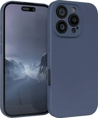 Produktbild von EAZY CASE - TPU Hülle für Apple iPhone 16 Pro, TPU Case stoßfeste Handyhülle, weiches Cover mit Kameraschutz, Silikonhülle in Dunkelblau