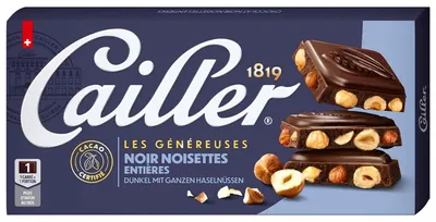 Produktbild von Cailler Noir Noisettes Entières 200g