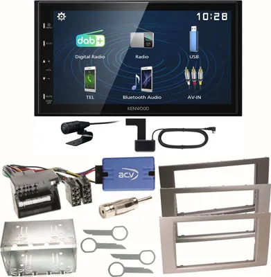 Produktbild von Kenwood DMX129DAB DAB+ Bluetooth Einbauset für Ford Focus C-Max Fiesta Transit