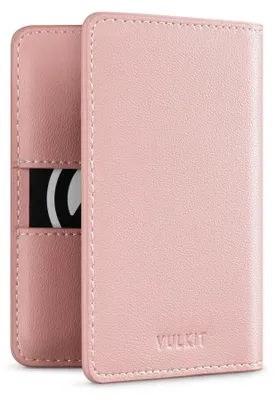 Image de Porte-cartes fin en cuir, modèle bi-matière, pouvant contenir jusqu'à 8 cartes