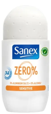 Produktbild von Sanex deo roller zero% sensitive 50ml
