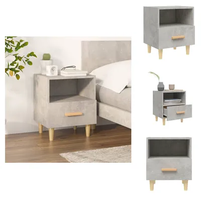 Obrázok produktu pre vidaXL Nočný stolík betón sivý 40x35x47 cm - Nočné stolíky