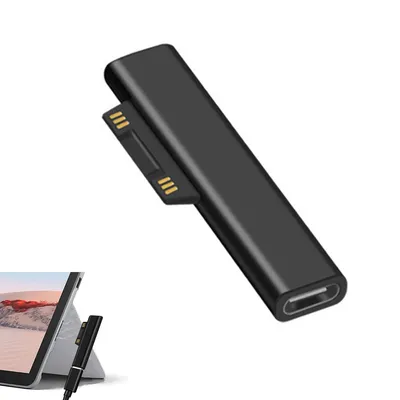 Produktbild von Surface Connect auf USB-C-Anschluss,kompatibel mit Microsoft Surface Pro 7/6/5/4/3 GB 1/2,Laptop 4/3/2/1,funktioniert mit Einer Stromversorgung USB C