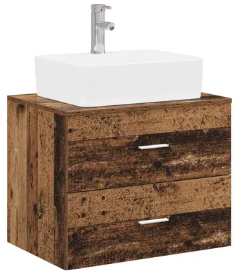 Immagine prodotto di Set di mobili da bagno vidaXL, legno massello riciclato e materiale composito di legno