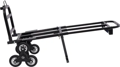 Produktbild von 210kg Transportwagen faltbar Treppenlift Bollerwagen  Handwagen mit 6 Räder (schwarz)