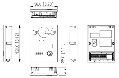 Image de Dahua VTO2003F Interphone hybride 2 fils aluminium