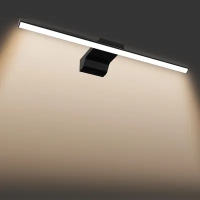 Obrázek produktu pro UISEBRT LED zrcadlové světlo koupelna 60cm 15W teplá bílá 1050LM, IP44 vodotěsné, zrcadlové světlo toaletní stolní lampa koupelnová lampa nástěnné světlo šatní skříň