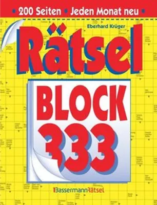Obrázek produktu pro Rätselblock 333 (5 Exemplare à 2,99 EUR)