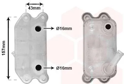 Produktbild von VAN WEZEL 59003168 Ölkühler Motoröl für VOLVO XC60 (156) V50 (545) V70 III (135) C30 (533) XC70 II Kombi (136)