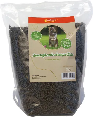 Produktbild von zookauf Nager Futter Pellets für Zwergkaninchen 4 kg