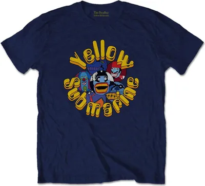 Produktbild von The Beatles - "Yellow Submarine Baddies" T-Shirt für Herren/Damen Uni RO1282 (L) (Marineblau)