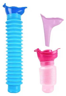 Urinflaschen-Set 2×750 ml + Urinierhilfe für Frauen