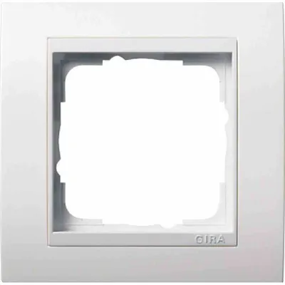 Image de Gira 0211803 Cadre de finition simple blanc pur pour Event blanc pur