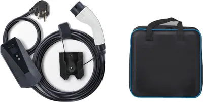 Image de Chargeur EV portable, câble de 7,6 m, contrôle intelligent par application, écran LCD 3,68kW