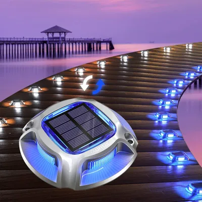 Productafbeelding van 8stuks IP68 Grondlampen op Zonne-Energie Buitenverlichting