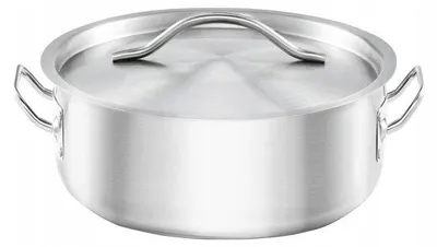 Obrázek produktu pro Stalgast 013166 Nízký nerezový hrnec s poklicí gastronomický 1,2l