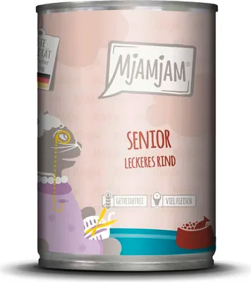 Image de MjAMjAM Cat - Senior 6x400g | Boeuf