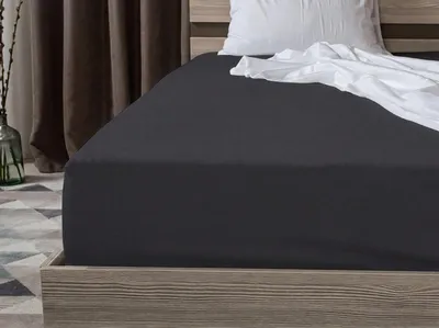 Produktbild von Jersey-Spannbettlaken mit Elasthan-Anthrazit 90x200, KI-generiertes Bild