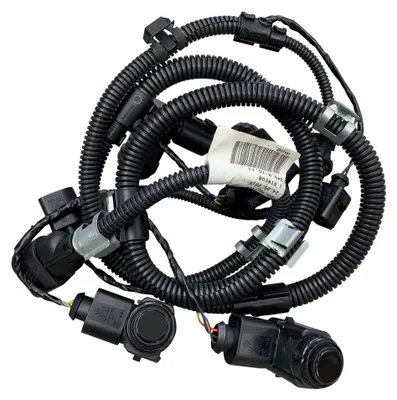 Original VW PDC Sensor Kabelbaum 1K6971104E + 4x PDC Sensor 1U0919275 in SCHWARZ – Produktansicht