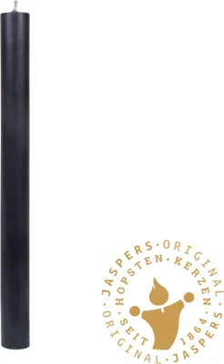 Produktbild von Flachkopf durchgefärbte Stabkerzen Schwarz 290 x Ø 21 mm, 1 Stück