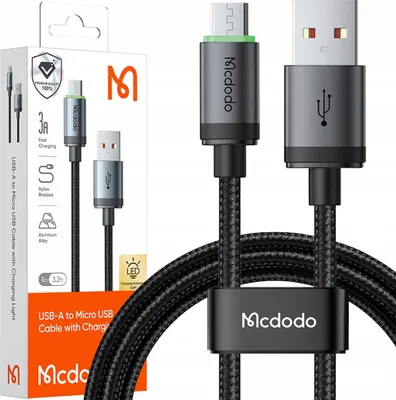 Produktbild von Mcdodo Micro Usb Kabel Schnellladung für Samsung Quick Charge 4.0 3A 1M