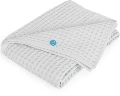 Obrázok produktu pre Detská deka Waffle Line svetlosivá 90x90 / Ceba Baby