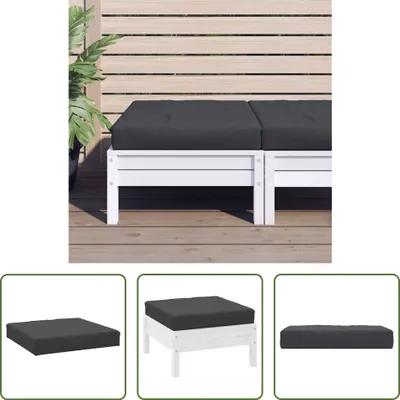 Immagine prodotto di The Living Store Cuscino Pallet Nero 60x60x8 cm Tessuto Oxford