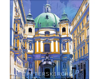 Produktbild von Glasbild Wien Peterskirche GLA1465 30x30 cm
