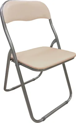Produktbild von Klappstuhl Dgraf, Platzsparender Stuhl, Gästestuhl, Besprechungssitz aus , 43x47h80 cm, Beige