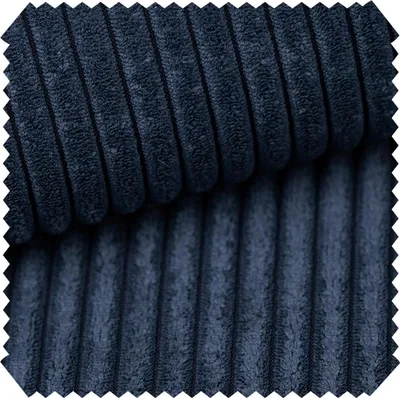 Produktbild von novely® PORTO - Polsterstoff in Breitcord-Optik - Ultraweicher Möbelstoff - Pflegeleichte Meterware 1 lfm - Farbe: 277 Navy Dunkelblau