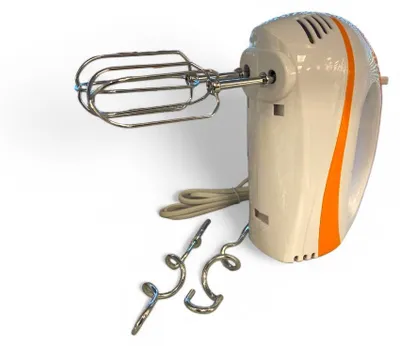 Obrázek produktu pro Ruční mixér 200 W, 5 rychlostí, funkce turbo, se 2 sadami metel na šlehání a hnětení
