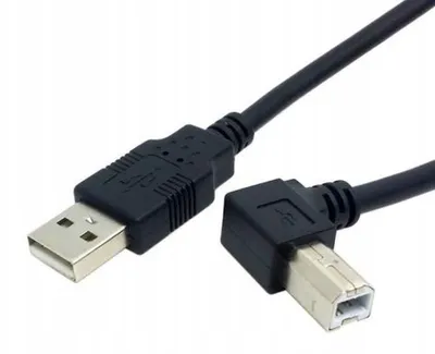 Produktbild von Rechtswinkliges USB 2.0 Kabel für Drucker, 2m