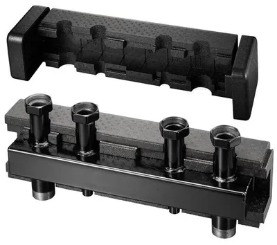 Produktbild von Oventrop Verteilerbalken Regumat DN 32 mit Pumpenkugelhahn für 3 Heizkreise