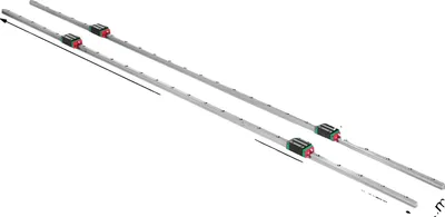 Productafbeelding van Lineaire geleiderail, 1500 mm lang, met hoogwaardige lagerelementen, type HSR15-1500mm