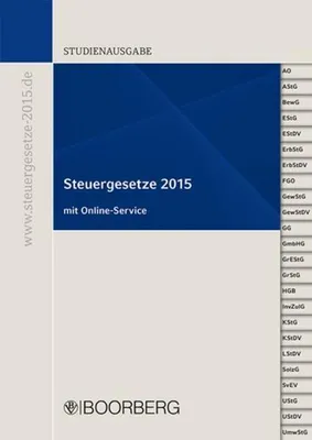 Produktbild von Studienausgabe Steuergesetze 2015 mit Online-Service