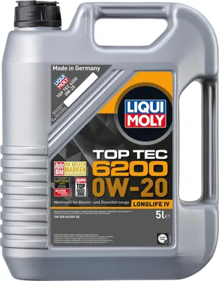 Produktbild von Liqui Moly Top Tec 6200 Sae 0w-20 Motoröl 5l Durchsichtig Durchsichtig One Size