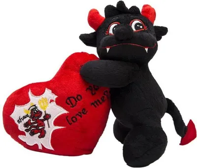 Obrázek produktu pro Černý ďáblík se srdíčkem, 20 cm