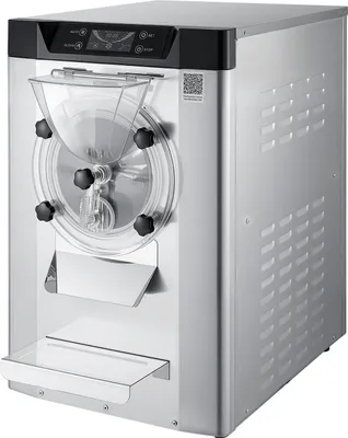 Immagine prodotto di Macchina commerciale per gelato duro, 2000 W, 12-20 L all'ora, gelatiera da banco per gelato duro con cilindro in acciaio inossidabile 304 da 6 L, pannello LED con pulizia automatica per snack bar e ristoranti