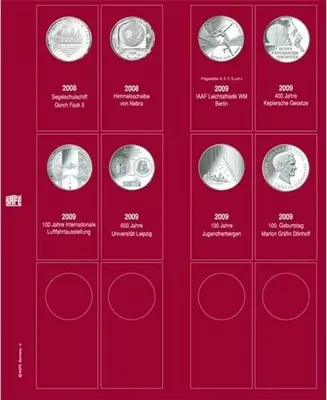 Produktbild von SAFE Ergänzungsblatt 7342-4 für 10-Euro-Münzen 2008-2010