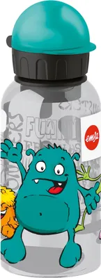 Produktbild von EMSA 518123 Monster Trinkflasche Monster, 0,4 Liter, Tritan, türkis